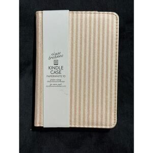 Elyse Breanne Paperwhite 10 Kindle Case Beige Stripe NEW